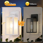BesLowe Upgraded Dusk to Dawn Outdoor Wall Lights, White, 2-Pack - Image 2