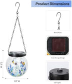 WONDER GARDEN Solar Lanterns Outdoor Waterproof 3 Pack Hanging Solar Lights - Image 4