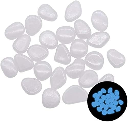 Tophacker Luminous Stones, Pebbles Glow Stones, Glow in The Dark Garden Pebbles, Luminous Stones Rocks for Walkways Garden Path Patio Lawn Garden Yard Decor (Color : E, Size : 500 pcs) - Image 2