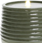 LuxenHome 20" Resin Bubbling Outdoor Water Fountain with LED Light - Image 5