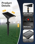 Solar Lights Outdoor Waterproof IP65, 56 LED 3 Lighting Modes Solar Spot Lights Outdoor, Solar Powered Landscape Lighting for Yard Pathway Garden, 4 Pack (Warm White) - Image 5