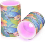 Blue Hawaiian Honu Sea Turtles Flameless Candles with Remote Control Candles with Timer Waterproof Electronic Lights Glitter Led for Night Battery Operated Pillar 2-Piecing Set - Image 2
