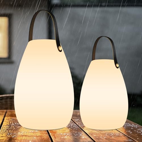 uuffoo 2 Pack Rechargeable Portable Table Lamp with Remote by UUFFOO