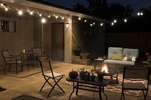 Enbrighten LED Bistro Outdoor String Lights, 24ft, 12 Shatter Resistant Lifetime Bulbs, 2200K Warm White, Weather Resistant, Indoor/Outdoor, Commercial Grade, Perfect for Backyard, Porch, Patio, 38356 - Image 4