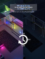 LED Flood Light Outdoor 500W Equiv, 50W RGBW Color Changing Outdoor Floodlights with Remote, Uplighting Indoor IP66 Landscape Floor Lighting Stage Spotlights, Uplights for Christmas Events - Image 4