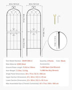 VEVOR Garden Trellis, 71 x 20 inch Rose Trellis, 2 Packs Garden Flower Rose Trellises with Powder-Coated Finish & Convenient Locking Design, Plant Support Trellises for Flowers, Vegetables, Roses - Image 7