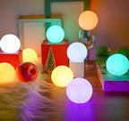 YESIE 4Packs Rechargeable Pool Lights, 3-Inch LED Orb Lamp,Fast Charging, 12hrs Working Time,Remote Control, 3 Timer, 16 Colors Ball, Inground Swimming Pools Accessories, Christmas Decoration by YESIE