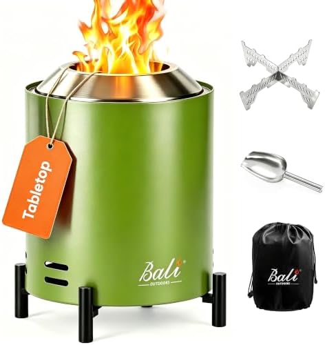 Tabletop Fire Pit Small Table Top Firepit Outdoor Smokeless Firepit Patio by BaliOutdoors