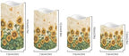 Flameless Candles Bulk Tea Lights Sunflower Battery Operated Candles with Remote and Timer for Home Living Room Table Decxoration Electric Pillar LED Candles Set of 4 Color Changing - Image 2