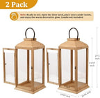 Bdor 2 Pack 27.5 Inch Outdoor Wooden Lanterns for Porch, Lantern Only - Image 5