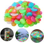 Yardwe 500pcs Glow the Dark Garden Pebbles Resin Stones for Outdoor Landscaping, Easy to Use and Recharge in Sunlight, Decorative Rocks for Yard and Glass Bowls Random Color - Image 7