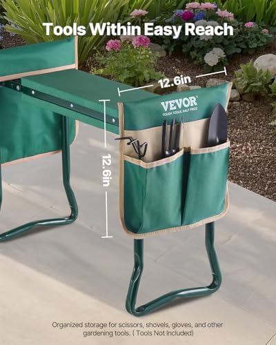 VEVOR Garden Kneeler and Seat Heavy Duty, Kneeling Bench for Gardening - Image 3