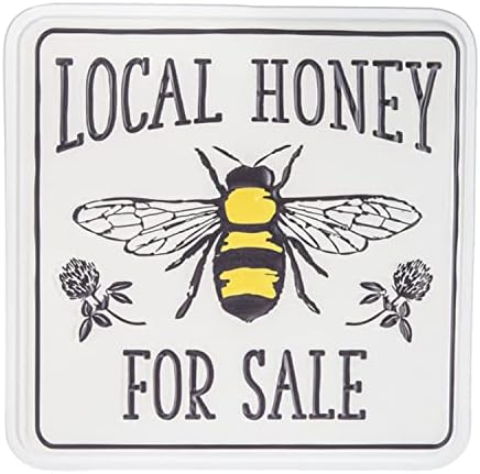 Ganz Midwest-CBK Garden Home Wall Décor Embossed Local Honey for Sale Queen Bee Plaque CB176515 by Ganz