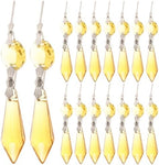 Operitacx Star Anise Bead Pendant 2.91 Inch Octagonal Crystal Chandelier Pendants 20 Pack Glass Prisms for DIY Wedding Display Curtain Crystal Decor and Garden Suncatchers by Operitacx