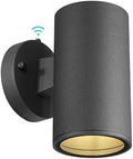 Ken & Ricky Dusk to Dawn Outdoor Wall Sconce Lights,Cylinder,Black,1 PK by KenRicky