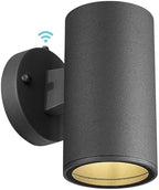 Ken & Ricky Dusk to Dawn Outdoor Wall Sconce Lights,Cylinder,Black,1 PK by KenRicky