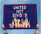 Yard Sign with H-Frame Stakes United Not Divided UV and Weather Resistant Corrugated Plastic Sign 2-Sided Print for Patio Garden Outdoor Indoor Decor 18"X12" - Image 4