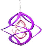Red Carpet Studios The Original Cosmix Deluxe Helix Wind Spinner, Medium 14-Inch, Double Purple & Copper by RedCarpetStudios