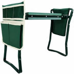 Garden Kneeler Seat, 2-in-1 Folding Garden Bench, 330 LBS Capacity, 2 Tool Pouches by Unknown