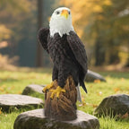 Bald Eagle Statue, Indoor Outdoor Animal Sculptures,Large 14.2"H - Image 3