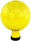 Achla Designs G6-Y-C, Lemon Drop 6-Inch Crackle Gazing Globe Ball, 6 by ACHLADesignsHomeGarden