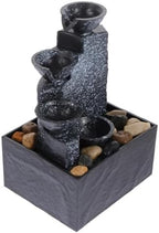 Small Resin Tabletop Water Fountain for Home Office Decor, Portable by Unknown