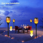 XIHAMA Solar Garden Flame Light - Waterproof Outdoor Solar LED Dancing Flame Torch, Flickering Torch for Garden Decoration, Lawn Path, Yard and Patio Light (4 Pack) - Image 7