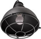 Design House 588442 Ajax Industrial Modern 1-Light Indoor/Outdoor Dimmable Wall Light with Removable Metal Wire Cage Shade for Porch Entryway Patio Garage Kitchen Bedroom, Textured Black - Image 2