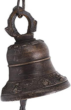 Nepalese Hand Made Copper Dinner, Cast Iron Hanging for Wall Door, and Clear Sound, Distressed Copper Finish, 45x55cm.. Decorative for Farmhouse Home Boat - Image 2