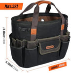 WELKINLAND 42-Pockets Electrician Tool Tote,16" Open Top HVAC Tool Tote Bag - Image 3