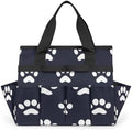 Dog Bones Paw Garden Tool Bag Organizer Heavy Duty Dog Paws Gardening Tote Bag with 10 Pockets for Women Men Gardening Gifts by Home