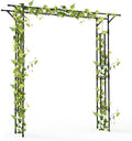 Garden Arch Trellis - 79" L x 86" H Supersize Flattop Garden Arch by BUKLIYNHorticulturalProducts