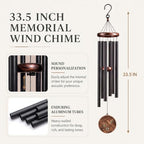 Hummingbird Wind Chimes for Outside Deep Tone, Gift for Women Mom - Image 4