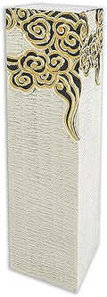 ARCVOX Columns & Pillars with Faux Stone Finish, Doorway Pedestal Plant Stand, Handcast Polyresin Pedestal Holder, Statue Sculpture Stand Indoor Outdoor (Color : Gold, Size : Size XL) by Unknown