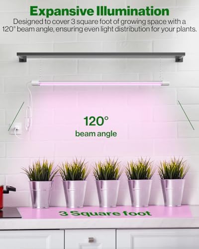 Sunco 2 Pack 3FT LED Grow Light, Full Spectrum, 30W - Image 6