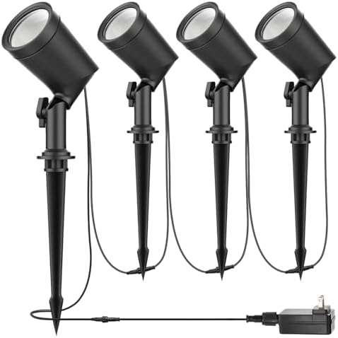 SUNTHIN 4 Pack Outdoor Landscape Lights, 600LM LED Spot Lights by SUNTHIN