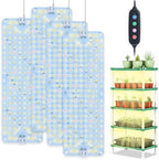 4Pack Flat Panel Grow Lights for Indoor Plants, Seed Starting by OrchbloomGrowLight