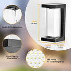 3000K LED 18W Aluminum Rectangular Outdoor Wall Sconce Exterior Light Outside Light Fixture, Black with Warm White, IP64 Waterproof Wall Lights for House Patio Porch Garage - Image 5