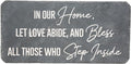 Pavilion – Bless All Those Who Step Inside Our Home – 16” Indoor Outdoor Weatherproof Decorative Garden Stepping Stone Religious Housewarming Gift by PavilionGiftCompany