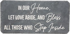 Pavilion – Bless All Those Who Step Inside Our Home – 16” Indoor Outdoor Weatherproof Decorative Garden Stepping Stone Religious Housewarming Gift by PavilionGiftCompany