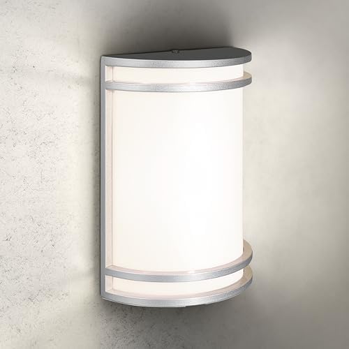 ASD LED Outdoor Wall Sconce, Nickel 120-277V 3000K 4000K 5000K ETL by ASDLightingCorporation