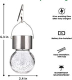 4Pcs Solar Outdoor Hanging Lanterns with Handle Retro Solar Lights Patio Decor Patio IP65 Waterproof Yard Art Garden Accessories Outdoor Decorations for Christmas Porch Lawn - Image 5