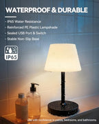 SAIWEYA Outdoor Waterproof Shower Lamp, 8000mAh Rechargeable Bathroom Lamp - Image 2