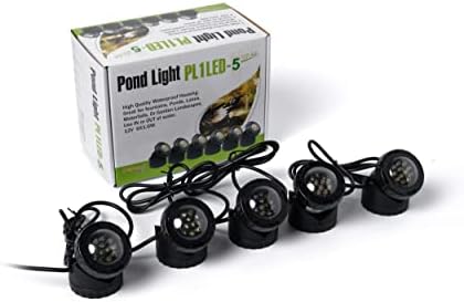Jebao Submersible LED Pond Light with Photcell Sensor, Set of 5 by Jebao