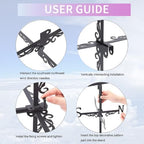 Dog Weathervane Metal Wind Vane Animal Flowers Garden Art Decoration Direction Sign Indicator Stake Mount Ornament for Patio Lawn Farmhouse Yard Roof Outdoor - Image 4