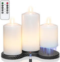 GenSwin Rechargeable Flameless Candles Battery Operated with Remote Timer by GenSwin