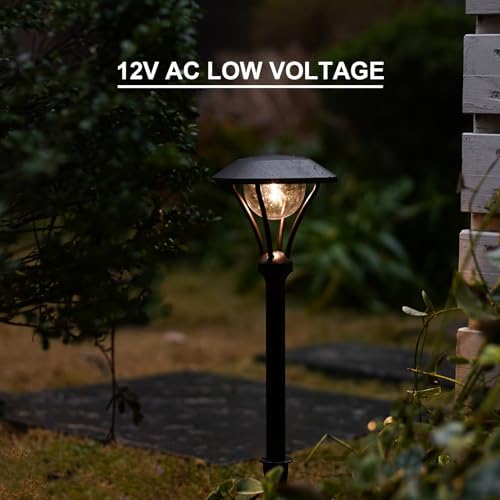 GOODSMANN Low Voltage Path Lights Landscape Lighting 1 Watt LED 60 Lumens Flood Lights with Metal Stake for Garden Yard Patio Area Outdoor Lighting (4 Pack) 9920-2104-04 - Image 6