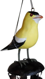 Cohasset Gifts Bamboo Wind Chime | #175AG | American Gold Finch Bamboo Wind Chime | Wood, Outdoor, Home Décor for Decks, Garden, Porch | Hand Painted Yellow | - Image 2