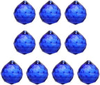 Crystal Ball Prisms, Sun Catcher Hanging Prism Sun Catcher Pendant 44mm / 1.73Inch & 10 Pack & Dark Blue-Fitting for (Outdoor/Indoor/Windows/DIY Decor/Feng Shui/Chandelier) by YELARXI