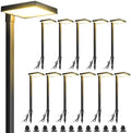 LUTEC 12 Pack Low Voltage Pathway Lights, Aluminum 12V Landscape Lighting with Connectors，IP65 Waterproof Anti-Glare Wired LED Pathway Lights, 5W 500LM Warm White 3000K for Pathway, Yard, Garden by LUTEC